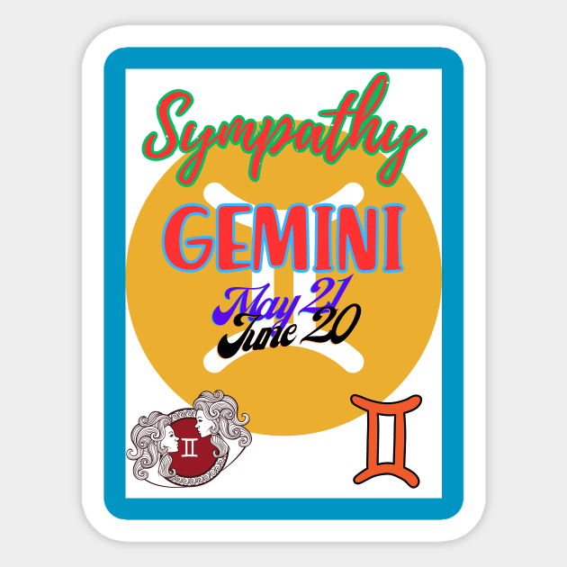 Astrology signs Gemini symbols Sticker by TopSea